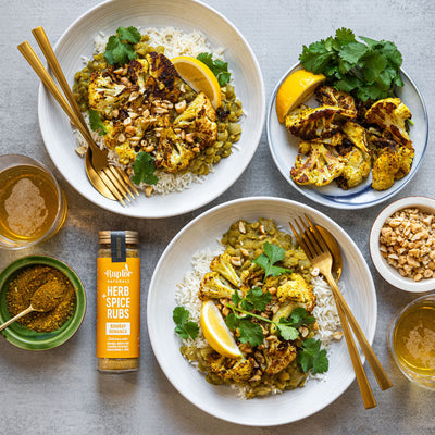 Split Pea Dahl & Spice Roasted Cauliflower