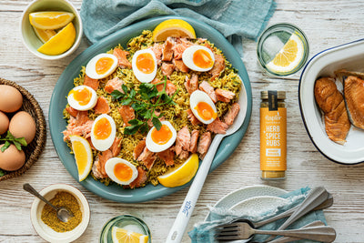 Smoked Salmon Kedgeree with Bombay Bonanza