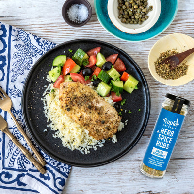 Greek Lemon & Herb Baked Fish with Capers