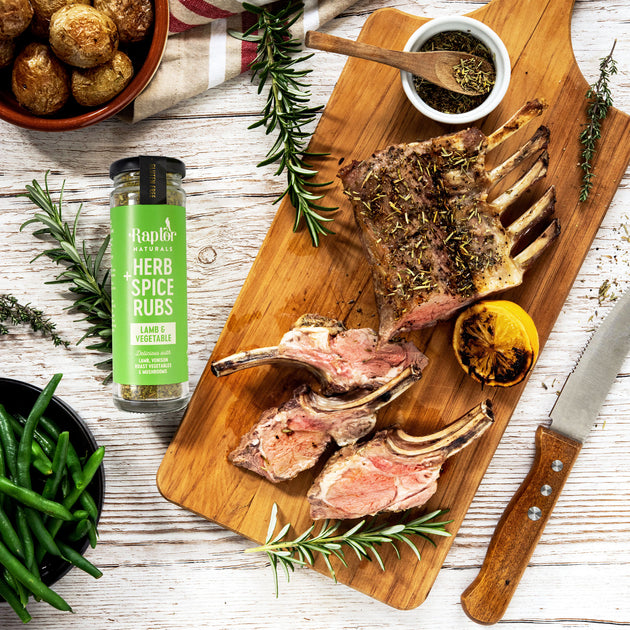 Perfect Lamb Rack Perfect Lamb Rack with Rustic Roasted Potatoes – Raptor Naturals