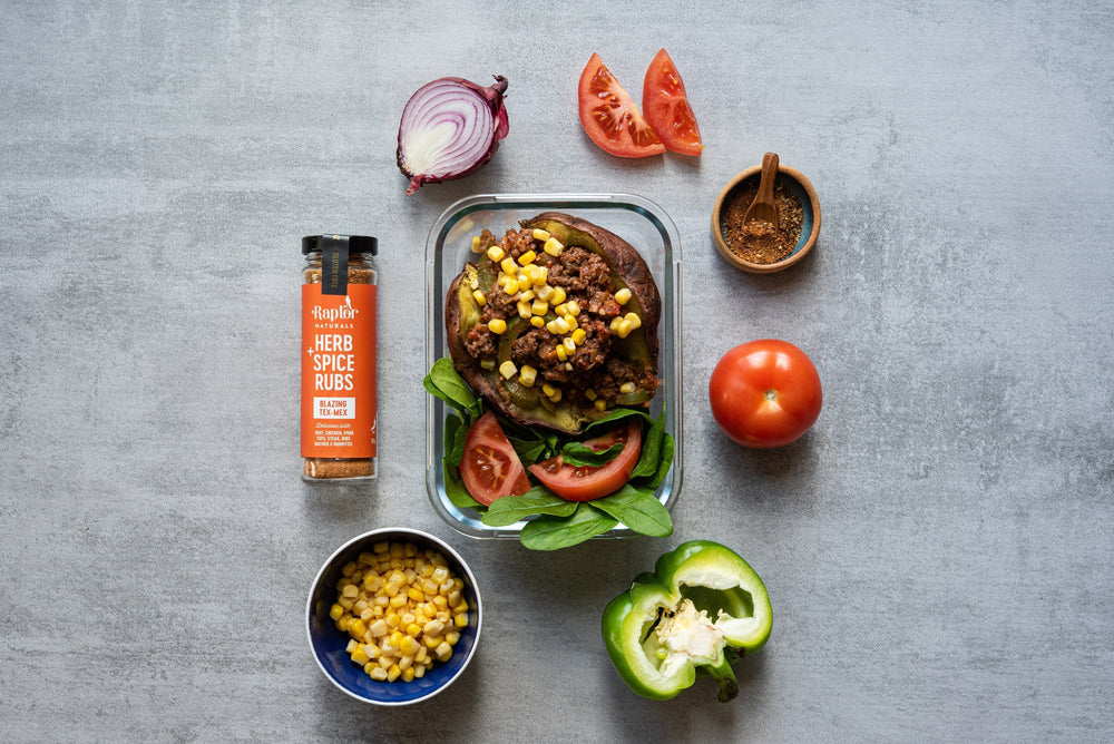 Meal Prep Series: Tex Mex Stuffed Kumara Recipe – Raptor Naturals