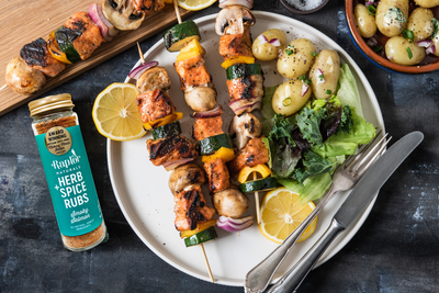 Smoky Salmon Kebabs