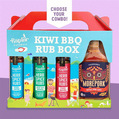 Build your own Gift Box 3 Rubs + 1 Sauce